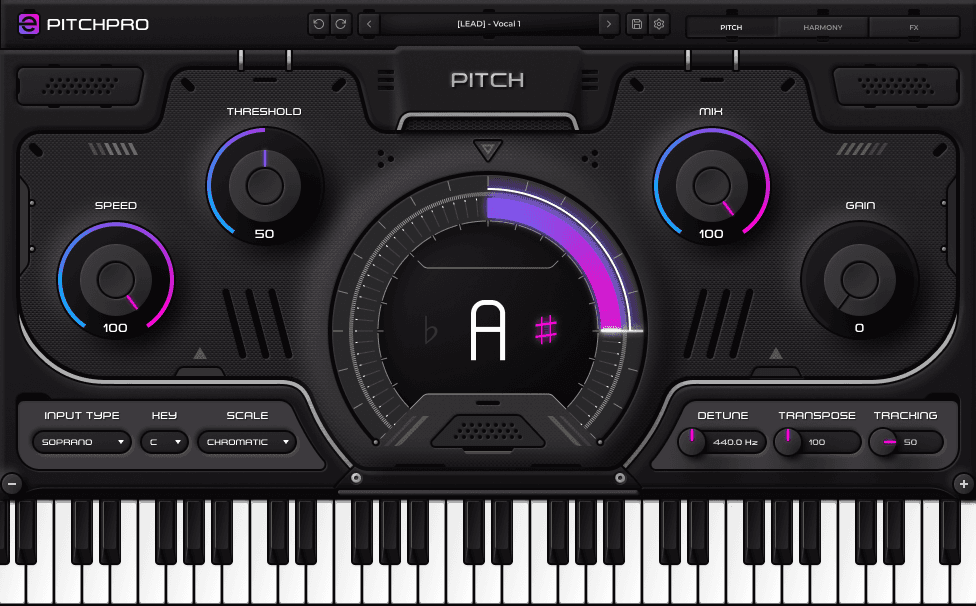 PitchPro Plugin Interface